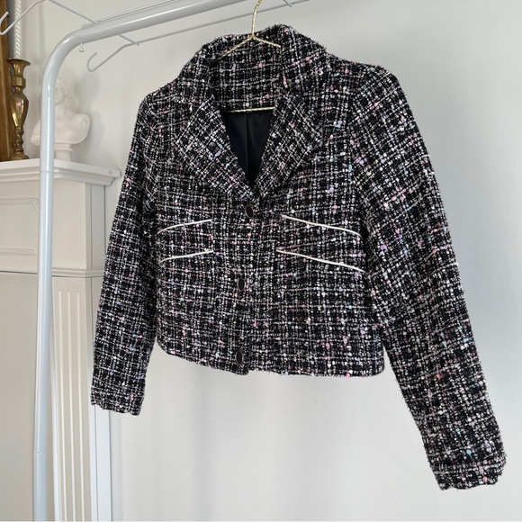 Tweed Cropped Jacket - Picture 3 of 4